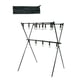 thumbnail image 2 of Estante de almacenamiento para acampar, estante de almacenamiento plegable, marco de metal, estante de almacenamiento de utensilios de cocina liviano Estilo A, 2 of 9