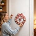 thumbnail image 4 of EaseDay DIY Candy Cane Pearl Wreath Craft Kit Festive Holiday Art Set Home Porch Wall Hanging Decoration Handcrafted Gift for Adults and Families Winter Season, 4 of 5