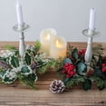 thumbnail image 4 of asddcavvf Christmas Tree Decoration Candle Aromatherapy Candlestick Wreath Ring Home Tabletop Table Layout Non Christmas Winter Wreaths Christmas Wreaths for Decorating Wreath Hanger for Front Door un, 4 of 5