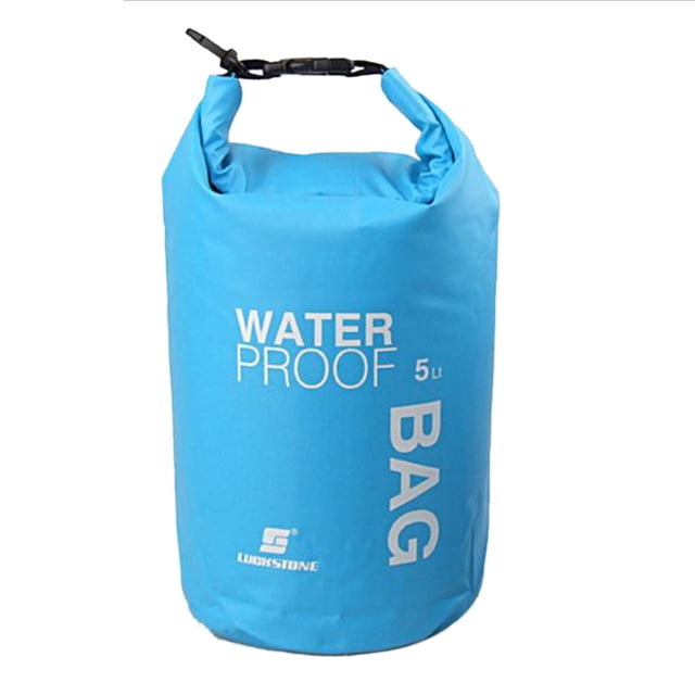 Seca Impermeable 5L A La Deriva Almacenamiento Ropa Natación () Azul