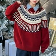 thumbnail image 5 of XXWXYD Girls Kids Christmas Jumper Sweater, Cute Knitted Pullover Warm Festive Top, Funny Holiday Par𝗍y Outfit Cozy Winter Clothing Gift for Children, 5 of 5
