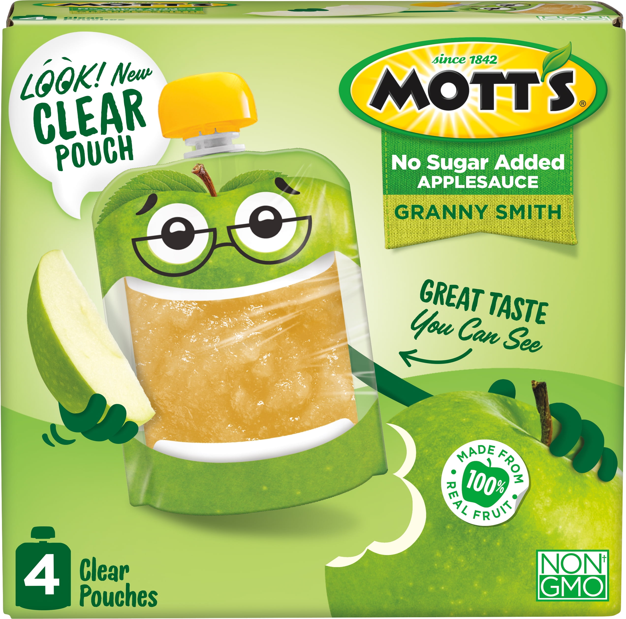 Mott's No Sugar Added Granny Smith Apple Sauce - Shop Apples at H-E-B