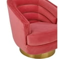 thumbnail image 3 of Canyon Hot Pink Velvet Swivel Chair, 3 of 11