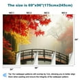 thumbnail image 3 of Peel and Stick Wallpaper Misty Fall Morning Portland Japanese Gardens Removable Wall Mural Self Modern Art Wall Mural Decor Self Adhesive and Removable 69in x 98in, 3 of 8
