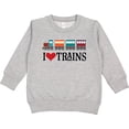 thumbnail image 2 of Inktastic I Love Trains Toddler Sweatshirt, 2 of 4