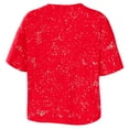 thumbnail image 3 of Women's WEAR by Erin Andrews Scarlet Nebraska Huskers Splatter T-Shirt, 3 of 3