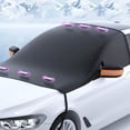 thumbnail image 2 of Magnetic Windshield Cover For Ice And Snow, Foldable Sun Protection Windproof Waterproof Car Windshield Cover Car Tarpaulin,hww, 2 of 5