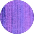 thumbnail image 1 of Ahgly Company Indoor Round Oriental Purple Industrial Area Rugs, 3' Round, 1 of 4