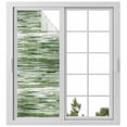 thumbnail image 2 of Vintage Green Window Privacy Film, Modern Geometric Abstract Art Static Cling UV Sun Blocking Tint Film Heat Control Windows Films for Bedroom Bathroom, Window Stickers 23.6"x59", 2 of 8