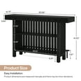 thumbnail image 2 of Tribesigns 63" Bar Table with 2-Tier Shelf, Industrial Counter Height Pub Table with Metal Footrest, Large Home Bar Unit for Kitchen, Basement, Black, 2 of 8