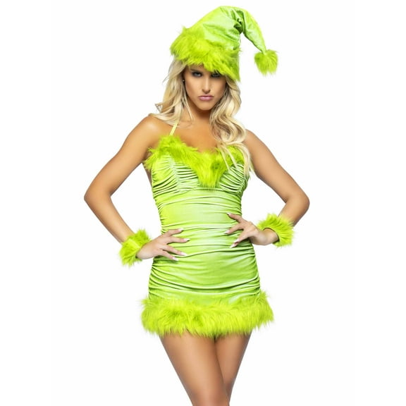 Leg Avenue 3 PC Christmas Baddie Holiday Dress Costume