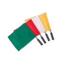thumbnail image 2 of unique 4pcs Hand Signal Flags Match Referee Flag Stainless Steel Pole Command Flag (yellow Red Green White), 2 of 2