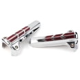 thumbnail image 6 of BFY Front Lower Fork Leg Cover LED Smoke Light For Harley FLHR FLHX 14-20 Chrome&Red, 6 of 8