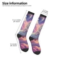 thumbnail image 4 of Zufioo Colorful Cloud White Horse Print Long High Thigh Socks Knee-High Warm Stocking Women Boot Sock Leg Warmer High Socks for Daily Wear, Cosplay, 4 of 6