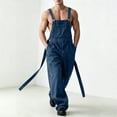 thumbnail image 4 of QQZ Wide Leg Cargo Denim Overalls Men, Adjustable Suspender Baggy Jumpsuit Pants for Street Wear, Work Wear and Casual Daily Outings, 4 of 7