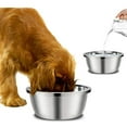 thumbnail image 2 of RYUJNDK Large Stainless Bowls Metal Premium Bowl for Pets Sturdy and Thick Smooth Metal Food and Water Dishes, 2 of 8