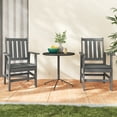 thumbnail image 2 of Gymax 6PCS Patio Dining Bench Set Outdoor HDPE Weather Resistant Table & Chairs Set Gray, 2 of 8