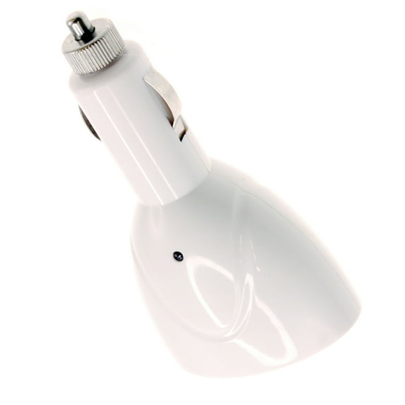 DC Socket Car Charger for Samsung Galaxy A13 5G/A12 5G/A03s Phones - 2-Port USB Power Adapter Vehicle Plug-in White Compatible With Galaxy A13 5G/A12 5G/A03s
