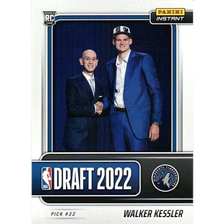 NBA 2022-23 Instant Draft Night Basketball Walker Kessler Trading Card (#22 Pick) #DN19