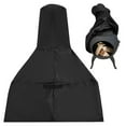 thumbnail image 1 of Chiminea Housse pour Patio Extérieur, Housse de Foyer Chiminea Robuste avec Tissu Oxford Résistant aux Intempéries, Cordon de Serrage Ajustable, Ourlet Élastique, 24 x 48 Pouces, 1 of 6