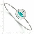 thumbnail image 2 of Sterling Silver Official Licensed Greek Sororities Zeta Tau Alpha (ZTA) Enameled Slip-on Bangle, 2 of 5