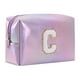 thumbnail image 1 of Neceser de maquillaje bordado en PU - Gran capacidad, asa portátil, compartimentos múltiples - para viajes/almacenamiento de cosméticos, 1 of 2