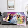 thumbnail image 2 of Manta ligera con estampado de princesas de Disney para sala de estar, dormitorio, habitación de niños, manta cálida, regalo de Navidad, 2 of 5