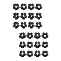 Set of 2 Table Soccer Game Balls Foosball Mini Football Black