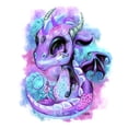 thumbnail image 2 of Sheena Pike Art 12x14 White Modern Wood Framed Museum Art Print Titled - Lil DragonZ Element Series Wind, 2 of 4