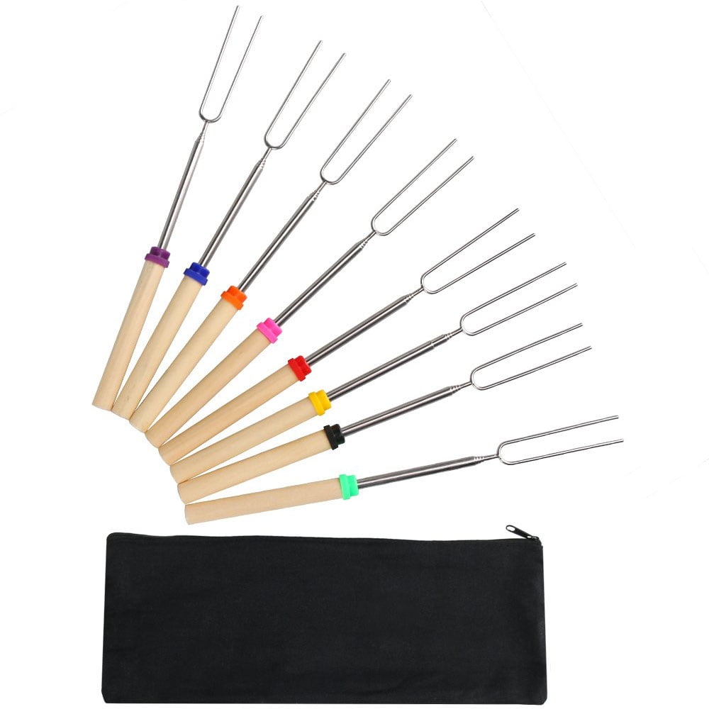 Marshmallow Roasting Sticks With Wooden Tiendamia Com