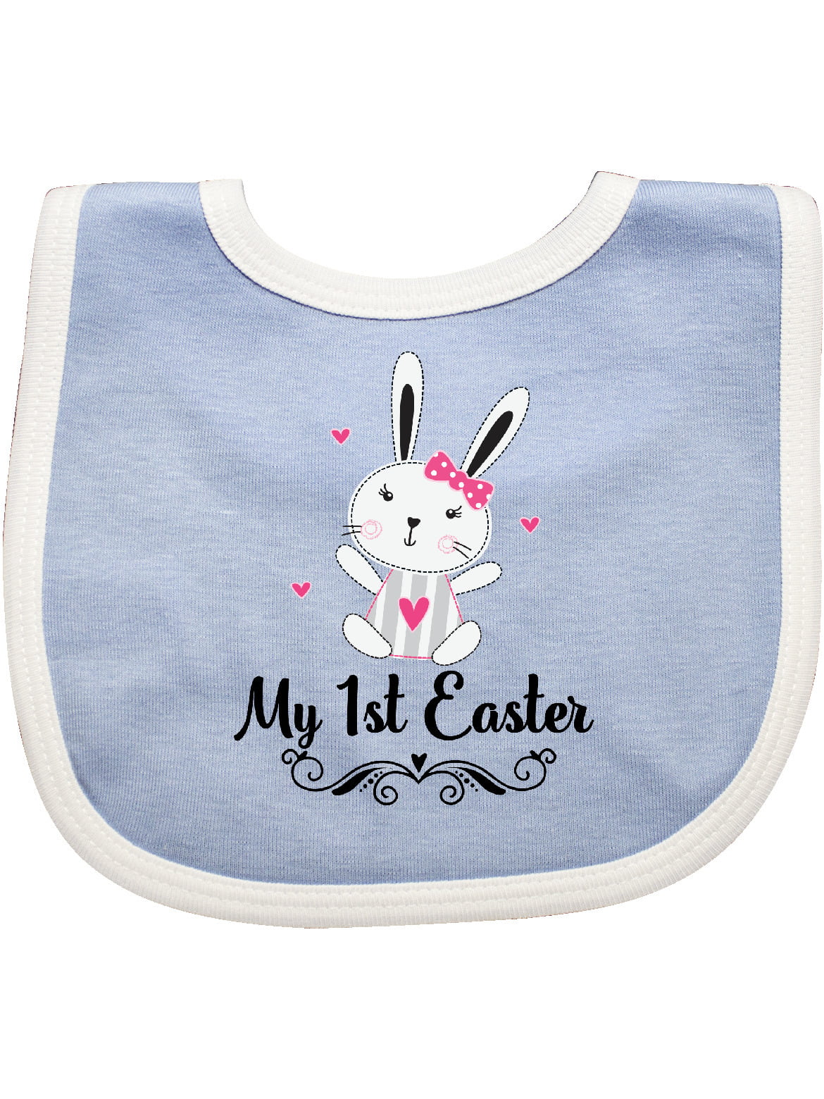 New Unisex Baby Carters My First Easter Bib Bunny Chick Blue White Boy 