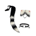 thumbnail image 3 of Conjunto de orejas y cola de , accesorios de disfraz para espectáculos de escenario, fiestas y disfraces. Estilo C, 3 of 10