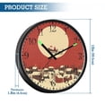 thumbnail image 3 of Voice Activated Clock with Glow Light 12 Inch Large Silent Wall Clock Battery Operated for Home Decor Christmas-themed Ambiance, 3 of 8