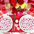thumbnail image 4 of Elainilye 20PCS Valentine's Day Paper Napkins, Pink Heart Print Decorative Napkins for Couples Dinner, Party, Romantic Table Setting Supplies, 4 of 7