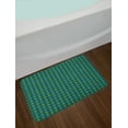 thumbnail image 2 of Christmas Tree Bath Mat, Green Toned Tree Silhouettes with Stars Pattern Repetitive Art, Plush Bathroom Decor Mat with Non Slip Backing, 29.5" X 17.5", Teal and Multicolor, by Ambesonne, 2 of 2
