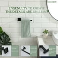 thumbnail image 4 of KOKOSIRI Towel Bar Matte Black Bathroom Hardware Hand Towel Rails Wall Mounted Kitchen Toilet Cabinet Paper Holder, Stainless Steel B3008BK, 4 of 9