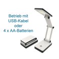 thumbnail image 2 of maskred Portable Foldable LED Desk Lamp 30 LED USB and Batteries Powered Desk Reading Lamp, 2 of 6