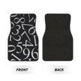 thumbnail image 2 of Lsque Tapis de Sol Imprimé Chiffres 4 Pcs, Doublures en Caoutchouc Résistantes, Design Antidérapant, Protection Automobile Toutes Saisons, Véhicules, Voitures, Camions et SUV, 2 of 7