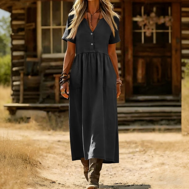 womens cotton empire waist dress 19th Century Empire Dress in Solid Cotton main image 0