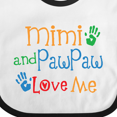 thumbnail image 4 of Inktastic Mimi and Pawpaw Love Me Boys or Girls Baby Bib, 4 of 4