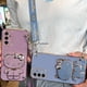thumbnail image 3 of Carcasa Samsung Galaxy A23 A33 A73 A14 A24 A34 A54 M14 Vanity Mirror Lindo Hello Kitty Anime Soporte Banda De Muñeca Con Hoja De Metal Funda Para Teléfono SK, 3 of 4