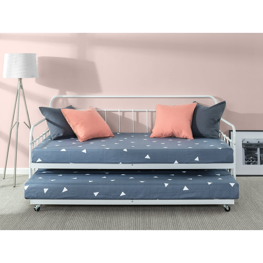 Zinus Florence 37" Twin Daybed and Trundle Frame Set, Premium Steel