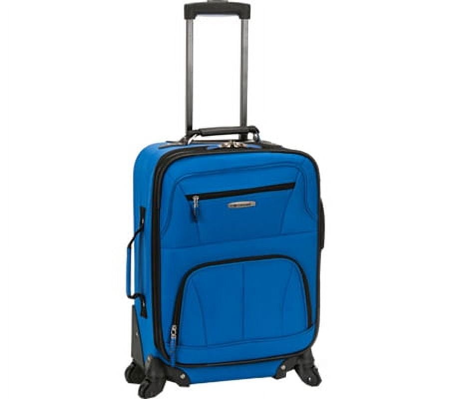 Rockland 19 inches Adult 1-Piece Solid Print Softside Carry-on Luggage, Blue