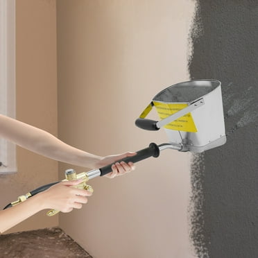 Cement Spray Gun,Modern Silver Spray Gun Tool, Cement Mortar Spray Gun Tool Aluminum Iron Air Powered