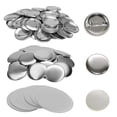 thumbnail image 1 of Metal Button Pins Blank Acrylic Design Button Badge Parts Maker25MM-75MM 500PCS Clear Pins For Crafts ,Easy to Use, 1 of 6