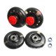 thumbnail image 2 of 4 piezas de repuesto para ruedas de coche giratorias universales para pisos de madera y Negro, 2 of 9