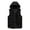 Black, variant on Men's Outdoor Winter Cotton Jacket Solid Color Sleeveless Hooded Zipper Cardigan Warm Vest with Detachable Hooded Black