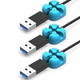 thumbnail image 3 of Bearachild Organizador de cables ORICO, enrollador de cables Colorfu, soporte para auriculares con Cable USB, organizador de cables de silicona, organizador Electrónica, 3 of 6