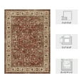thumbnail image 7 of SIXHOME 3'x5' Area Rugs for Living Room Washable Rugs Carpet Vintage Traditional Rugs for Bedroom Dinning Room Office Playroom Entryway Soft Non Slip Area Rug Retro Home Decor Brick Red, 7 of 7