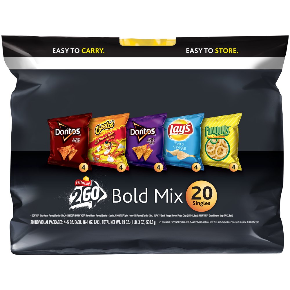 FritoLay Bold Mix Variety Pack, 20 Count, 19 oz Bag